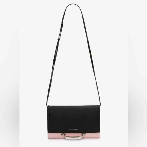 Alexander McQueen Black & Pink The Story Crossbody Bag Small - Like New W/ Tags! - Picture 2 of 9